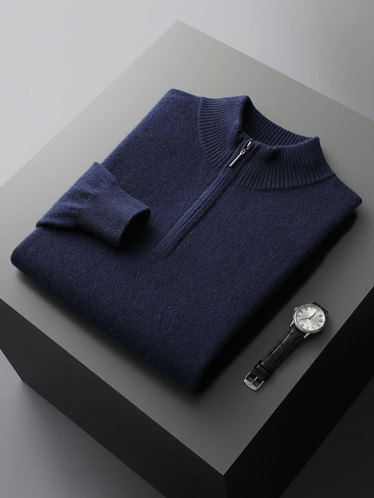 Pull zippé en cachemire Florence