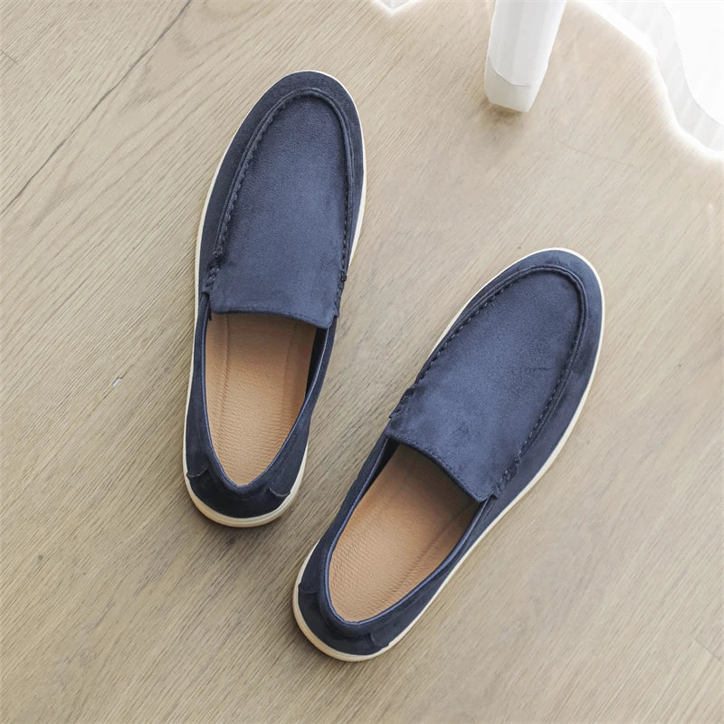 Mocassins décontractés en daim