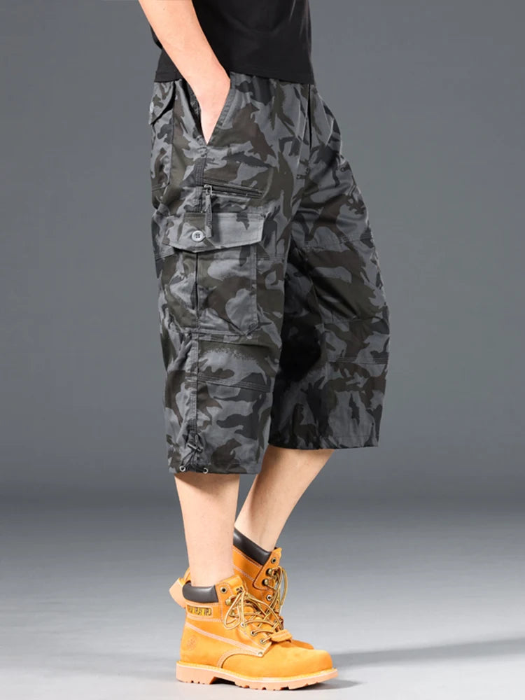 Short cargo long en coton