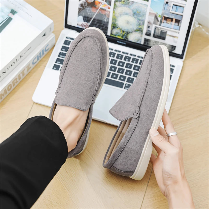 Mocassins décontractés en daim