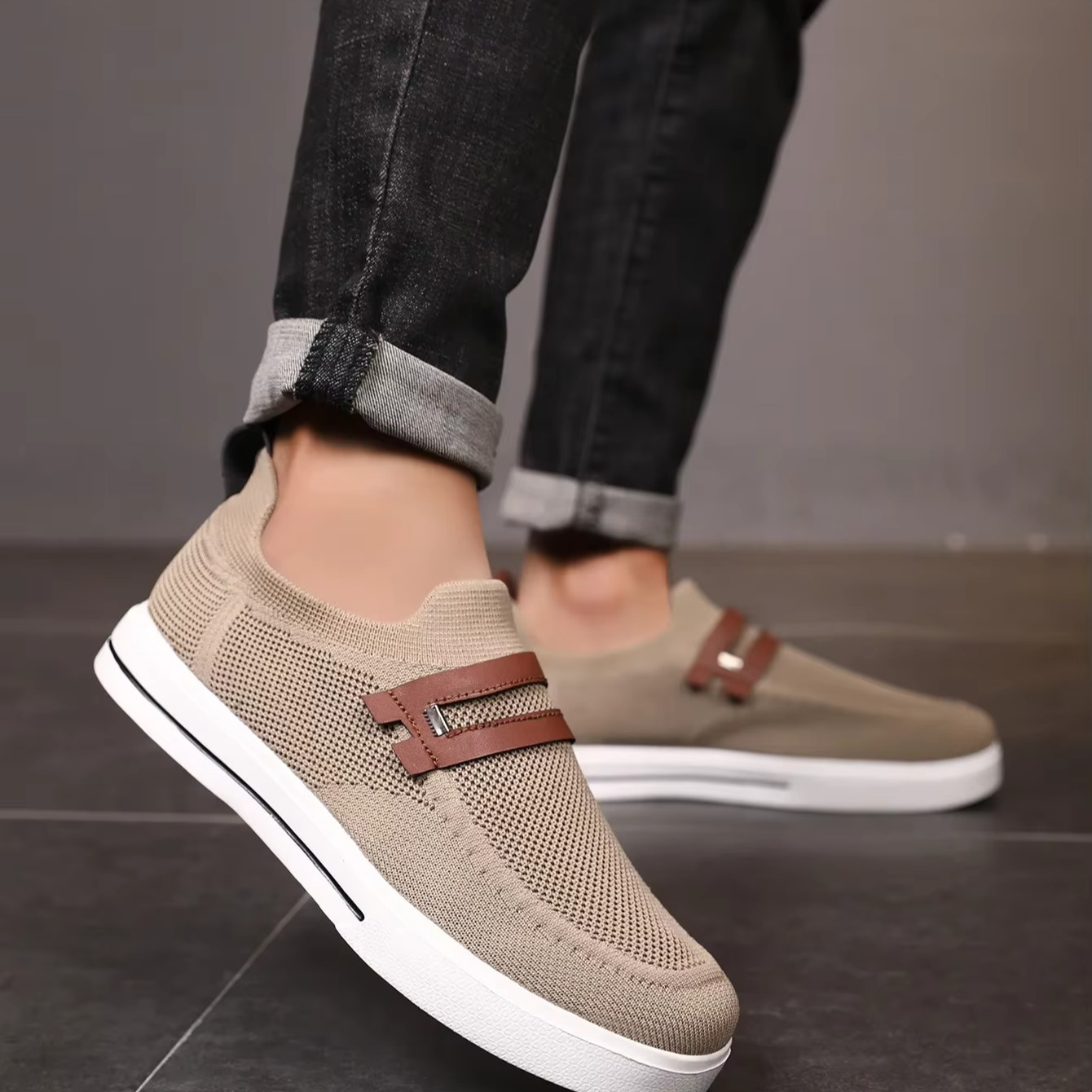 Chaussures à tricot pneumatique
