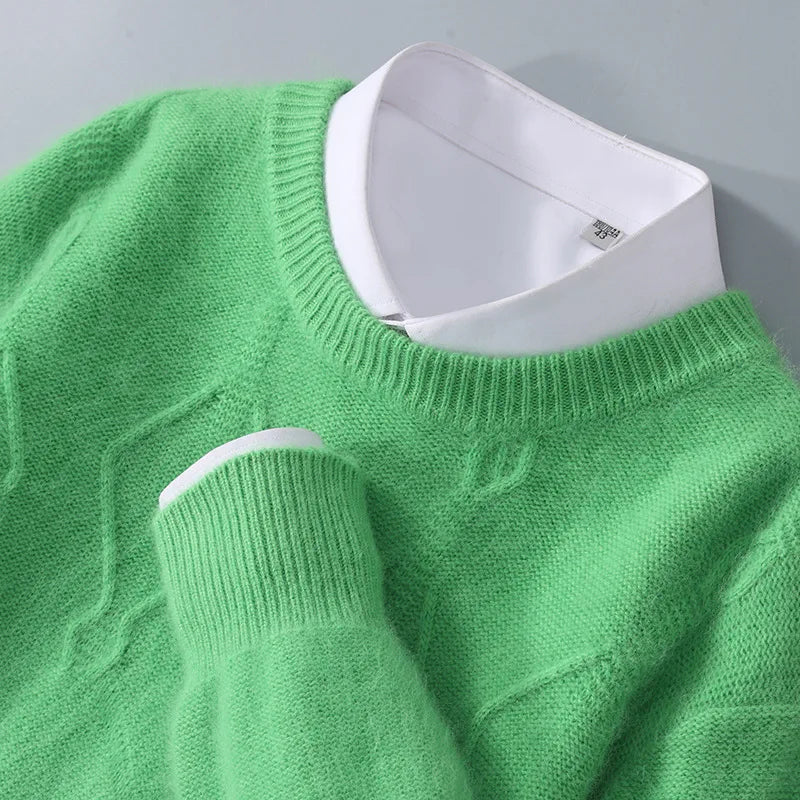 Pull en cachemire à motif de diamants