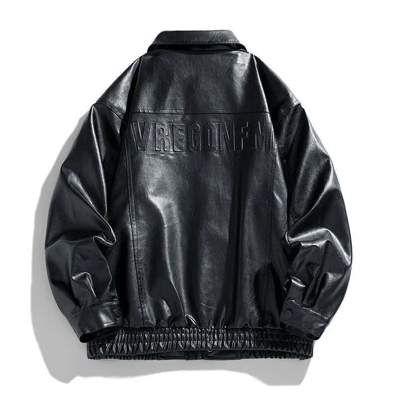 Veste de moto en cuir