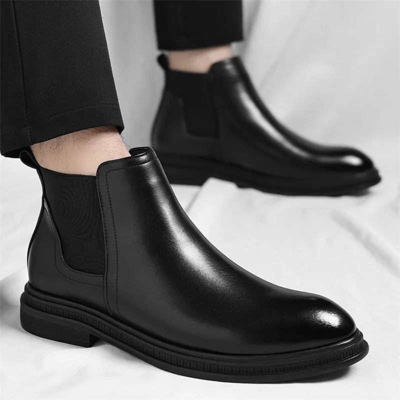 Bottes en cuir pour hommes