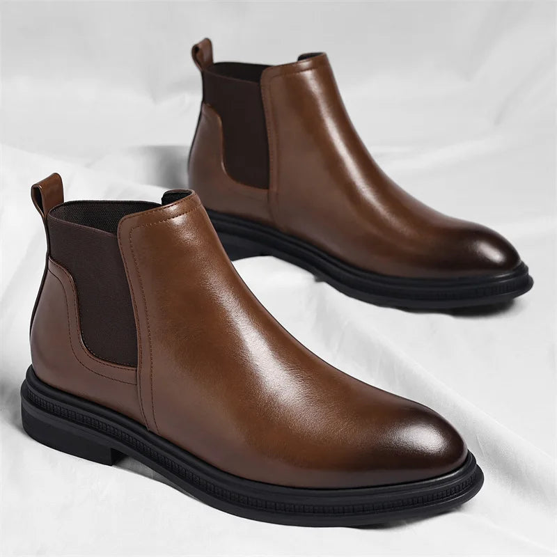 Bottes en cuir pour hommes