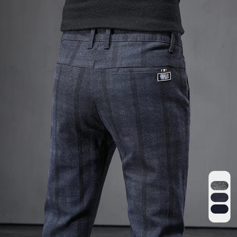 Pantalon décontracté à carreaux