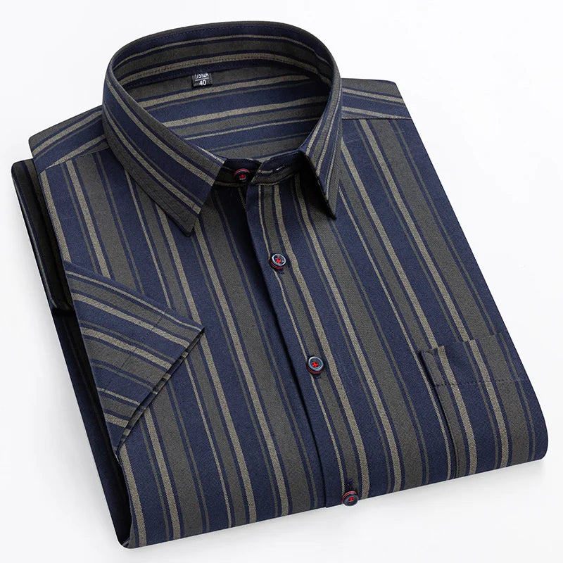 Chemise en coton à manches courtes