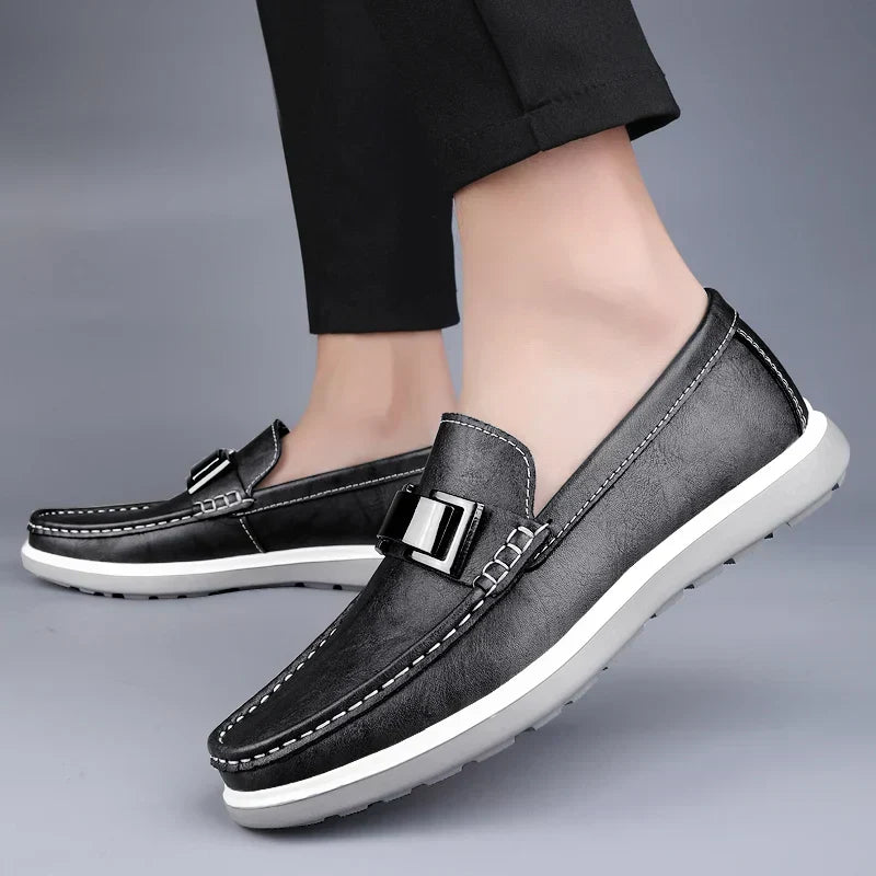 Mocassins en cuir de luxe