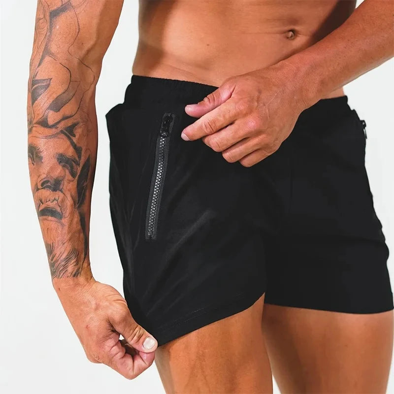 Short de bain avec poches zippées