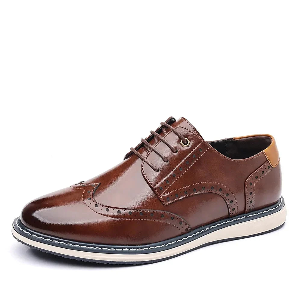 Élégantes chaussures Oxford en cuir