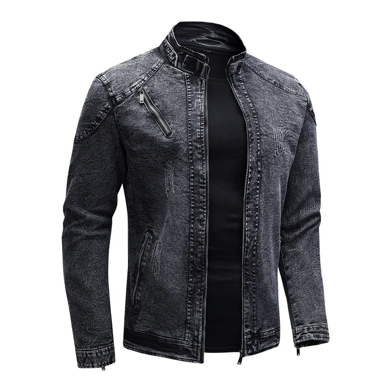 Veste de moto en denim