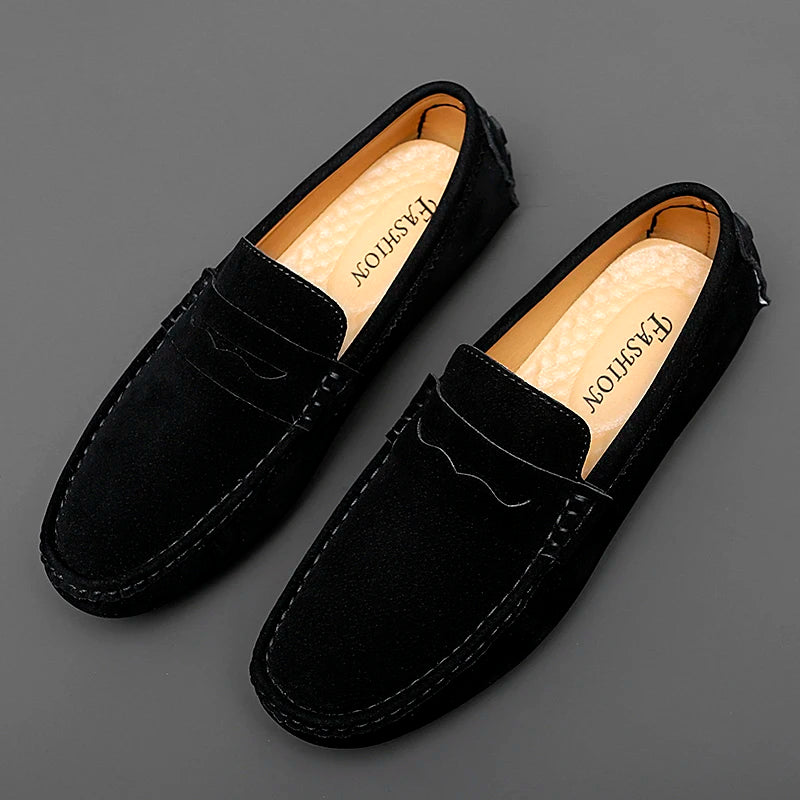 Mocassins en daim