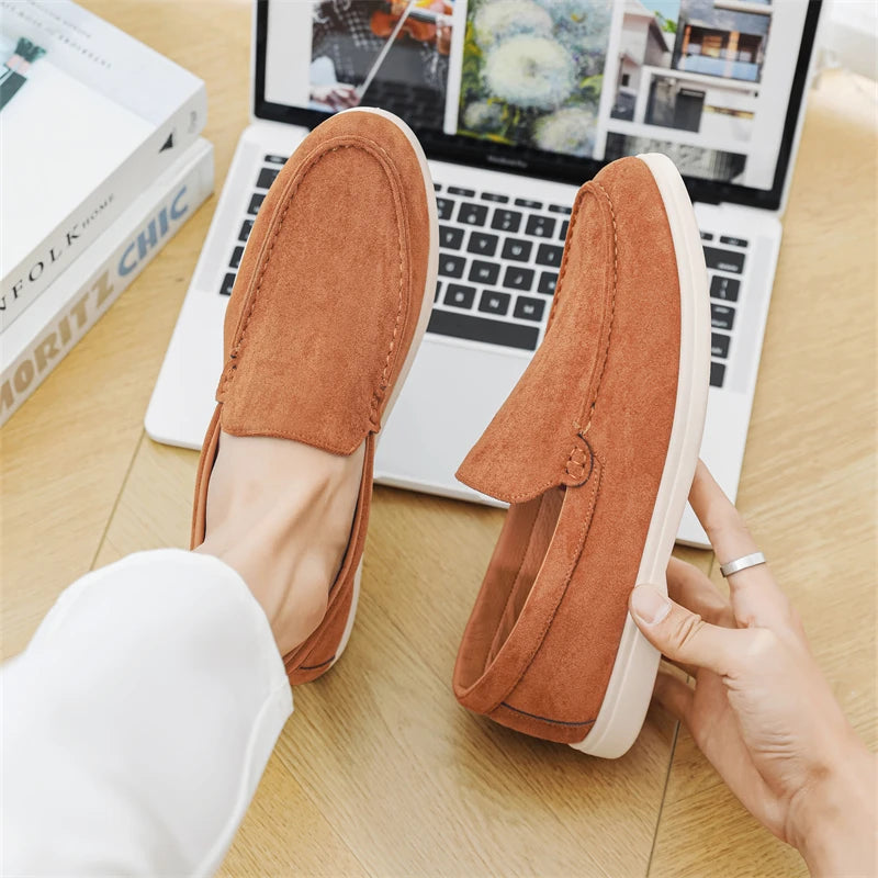 Mocassins décontractés en daim