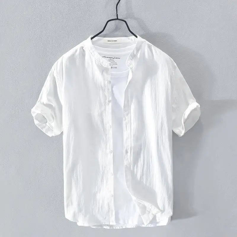 Chemise d'été en coton et lin