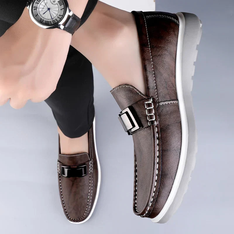 Mocassins en cuir de luxe