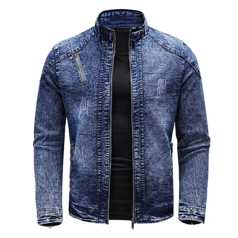 Veste de moto en denim