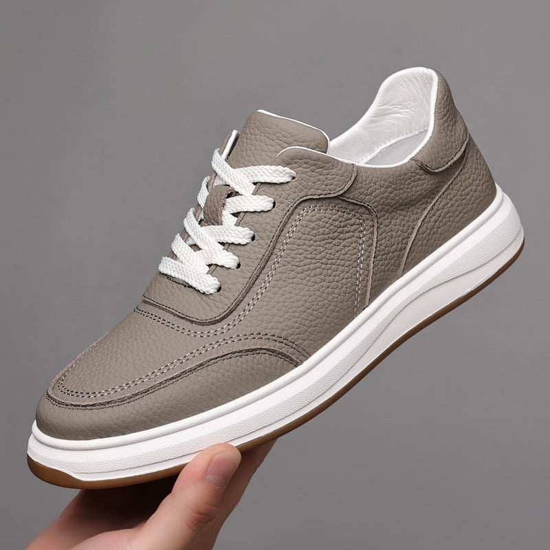 Baskets en cuir