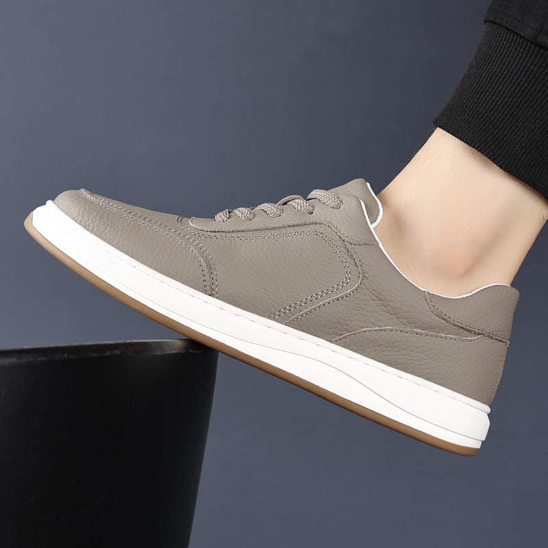 Baskets en cuir