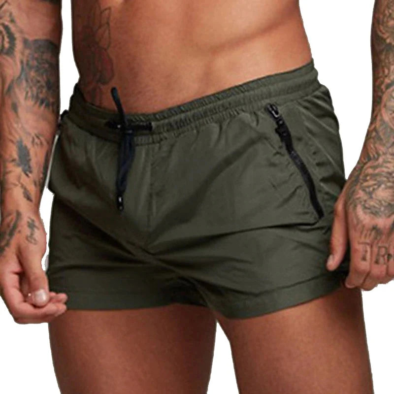 Short de bain avec poches zippées