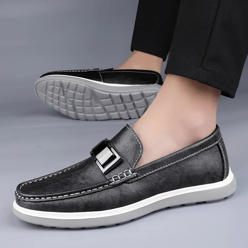 Mocassins en cuir de luxe