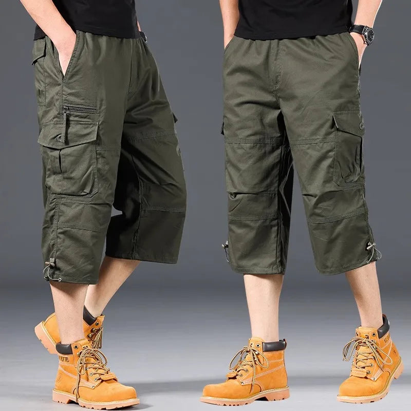 Short cargo long en coton