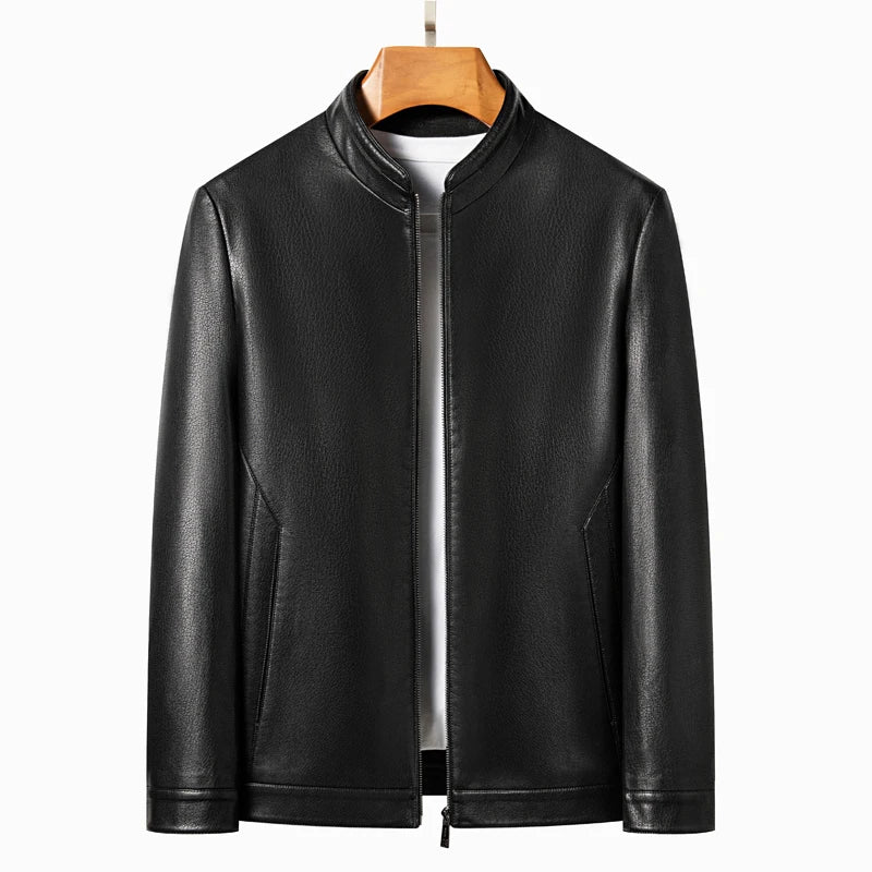 Veste en cuir élégante pour homme