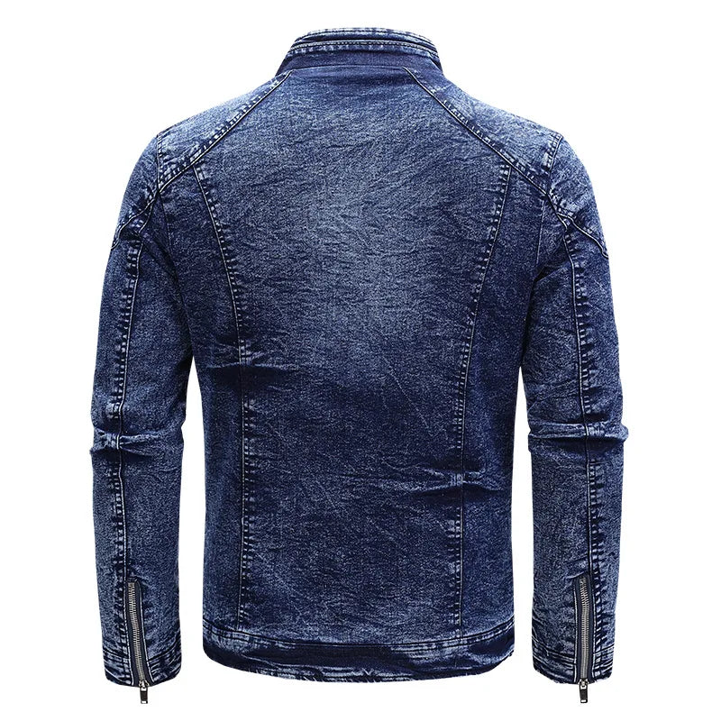 Veste de moto en denim