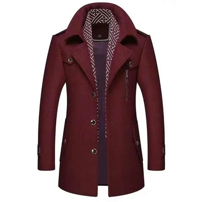 Trench-coat élégant en laine