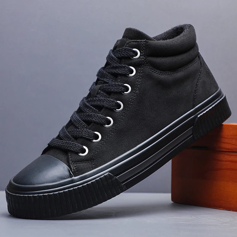 Chaussures élégantes en daim haut