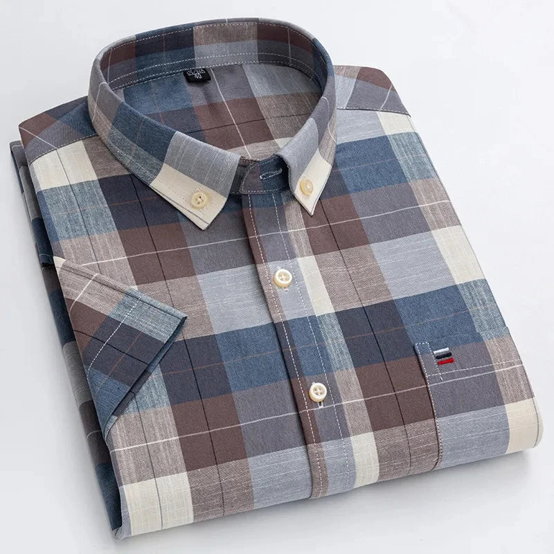 Chemise élégante en coton pour homme