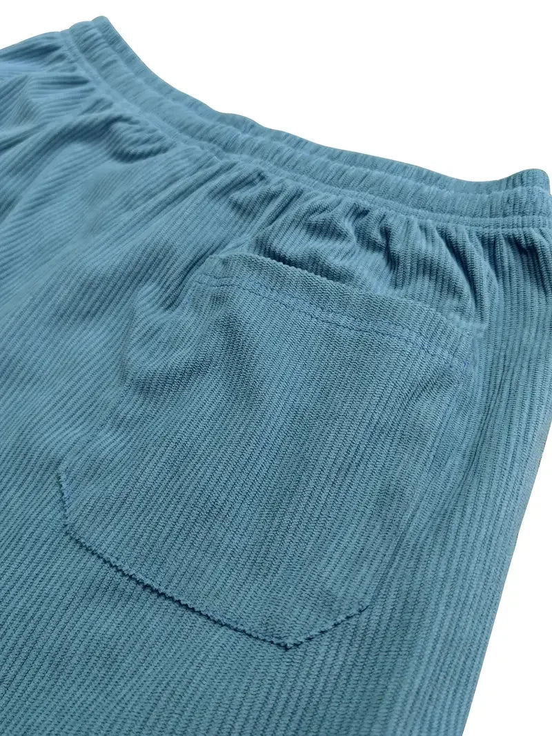 Pantalon décontracté en velours côtelé