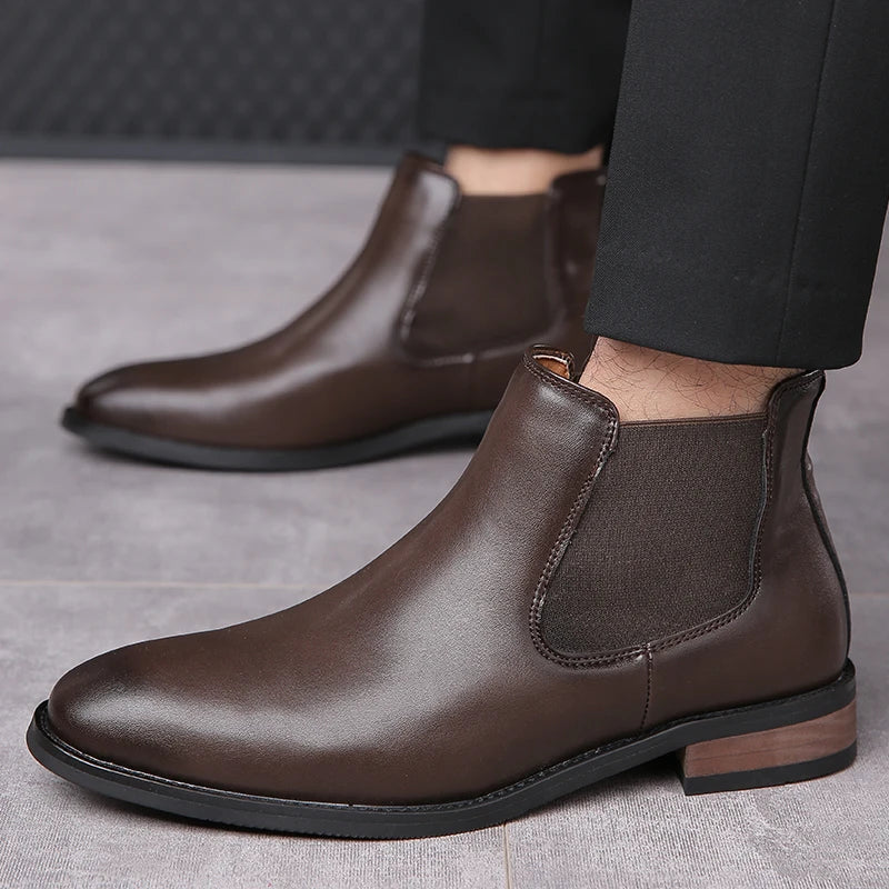 Bottes en cuir élégantes
