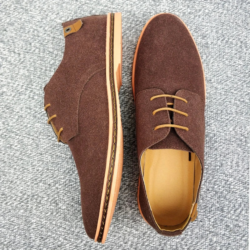 Chaussures d'affaires Oxford en daim