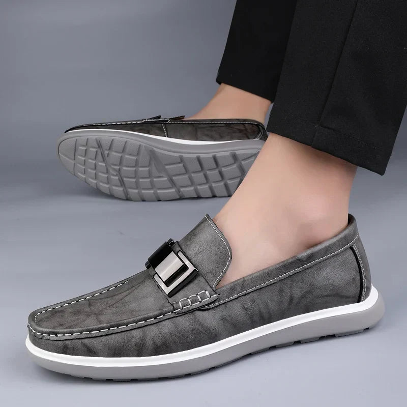 Mocassins en cuir de luxe