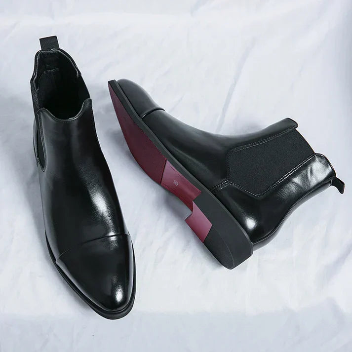 Bottes Chelsea en cuir de première qualité
