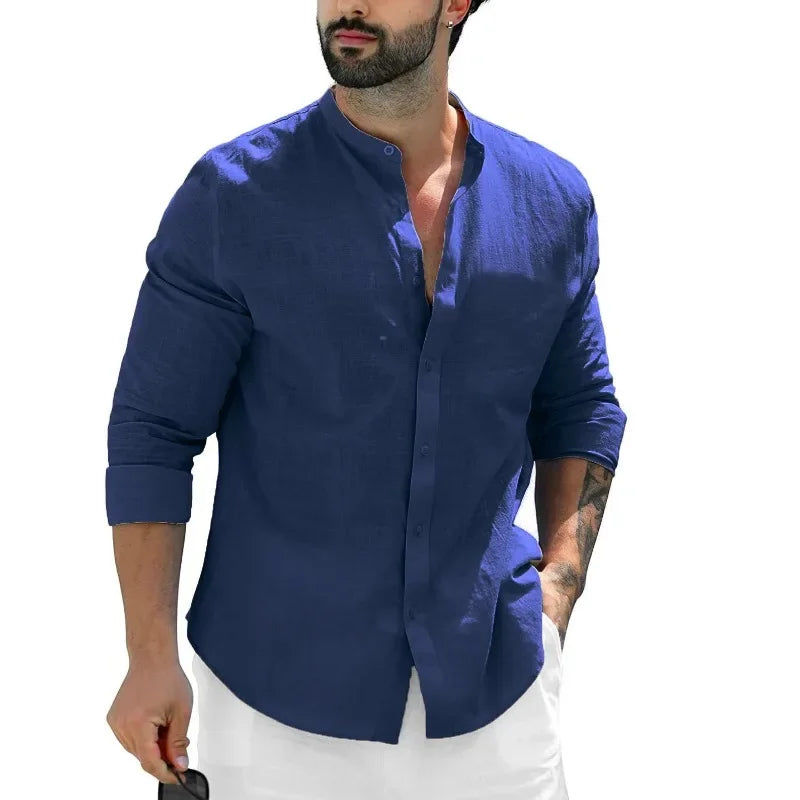 Chemise décontractée en lin