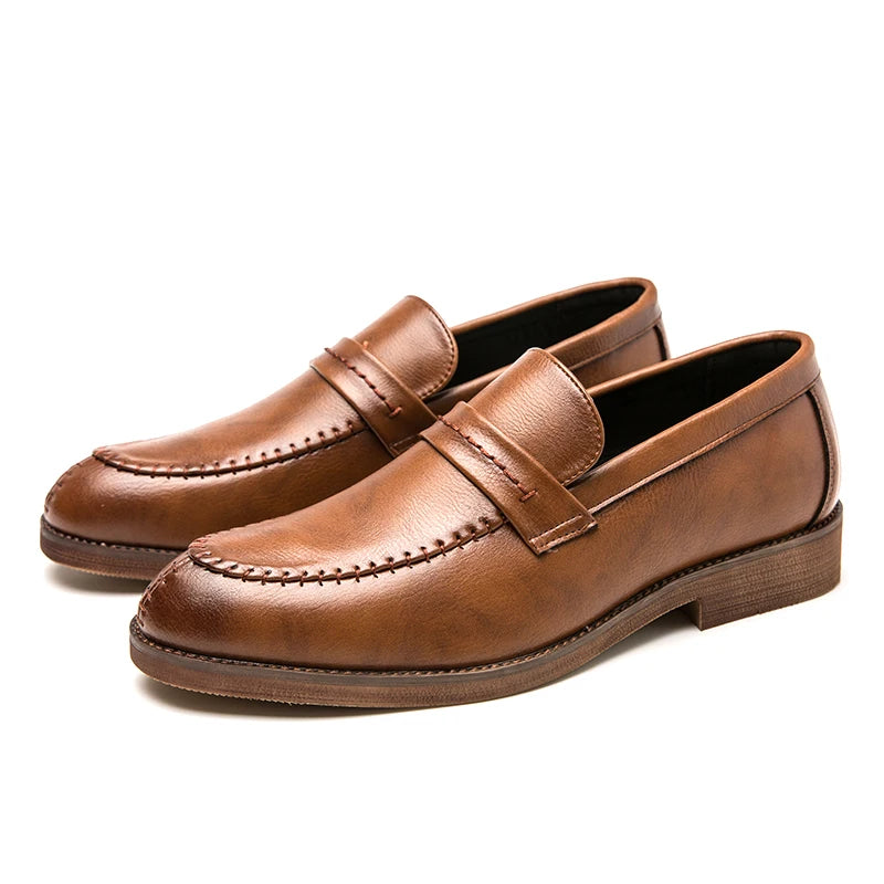 Mocassins habillés en cuir