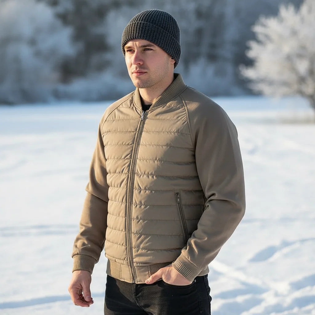 Élégante veste bomber chaude