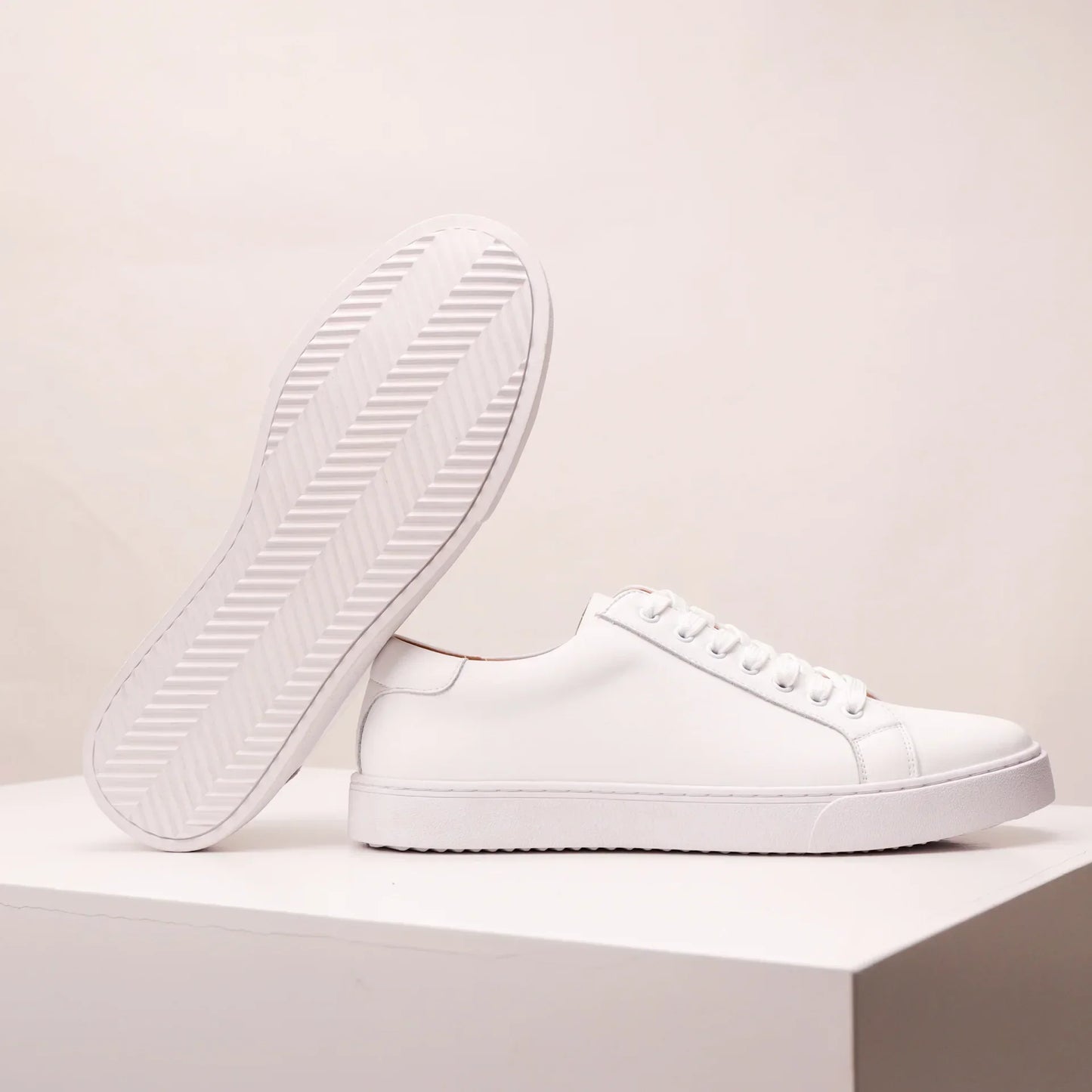Baskets en cuir véritable