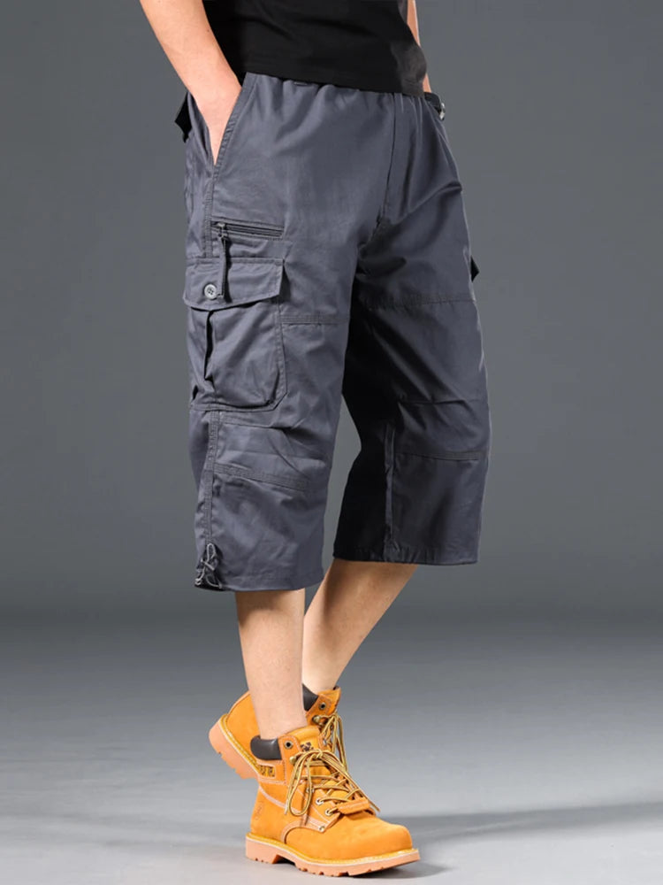Short cargo long en coton
