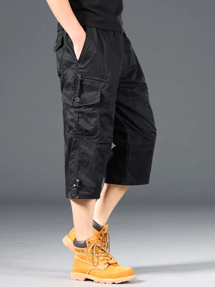 Short cargo long en coton