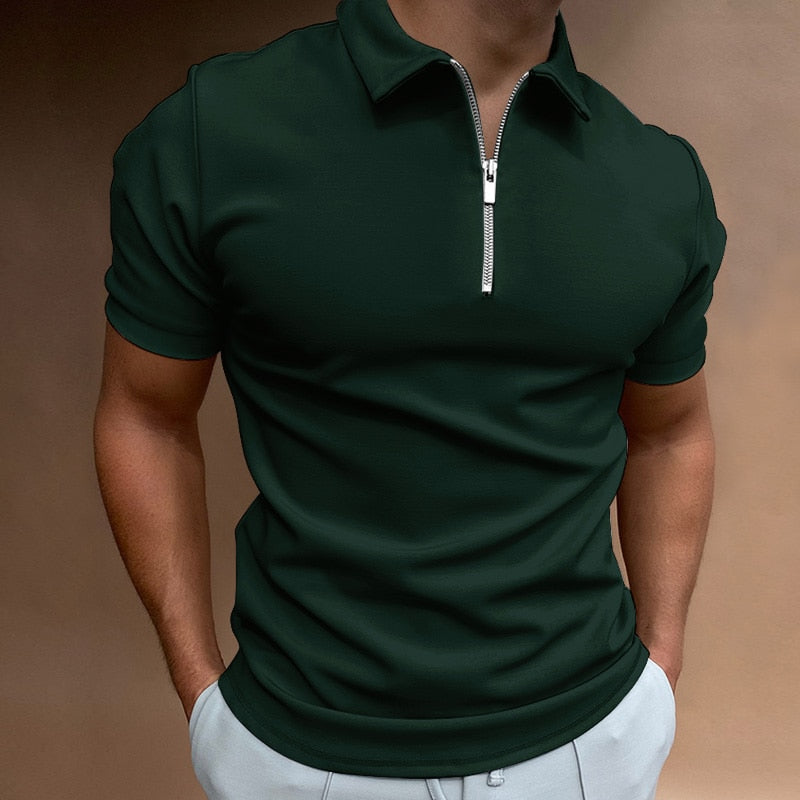 Polo zippé