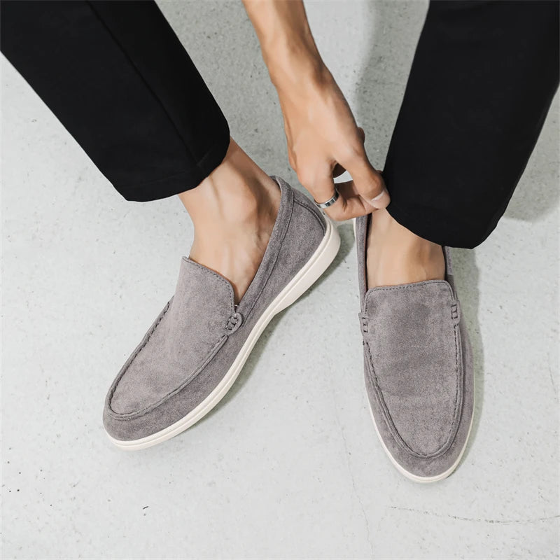 Mocassins décontractés en daim