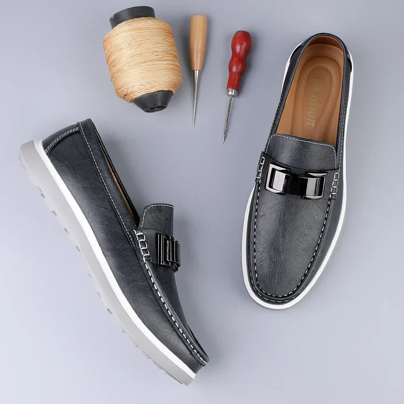 Mocassins en cuir de luxe