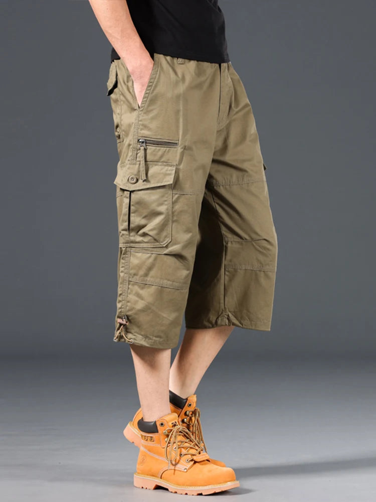 Short cargo long en coton