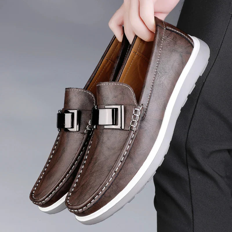 Mocassins en cuir de luxe