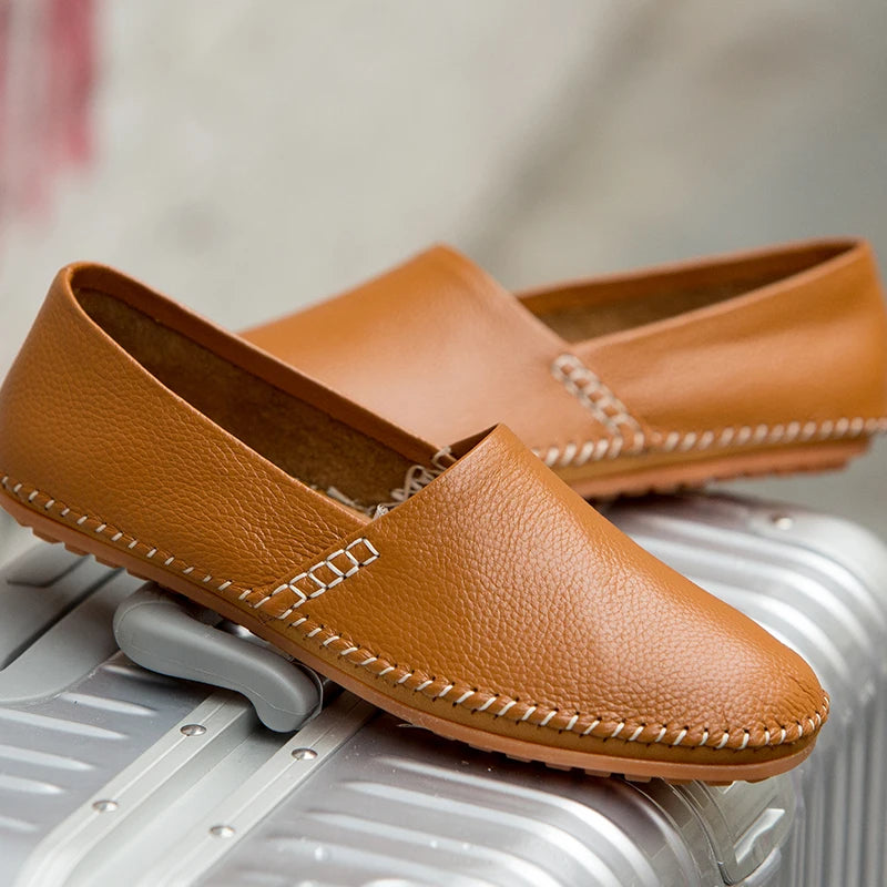 Mocassins en cuir léger