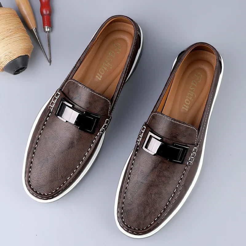 Mocassins en cuir de luxe