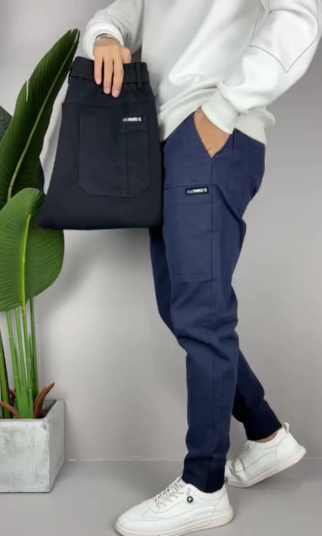 Pantalon cargo élégant