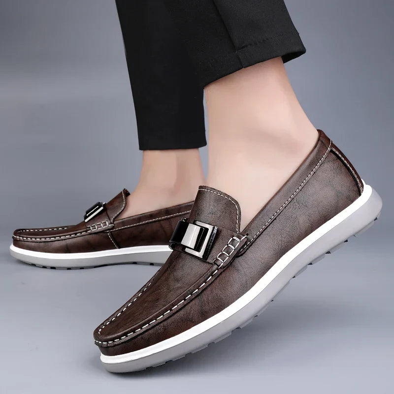 Mocassins en cuir de luxe
